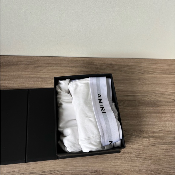 AMIRI Two-Pack White Logo Patch Boxer Briefs Sz XXL NEW - Picture 4 of 9